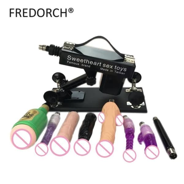 YOSICL® automatisk vapenhastighet justerbar sexmaskin för kvinnor kvinnor 6 dildo onani kärleksmaskin vibrator