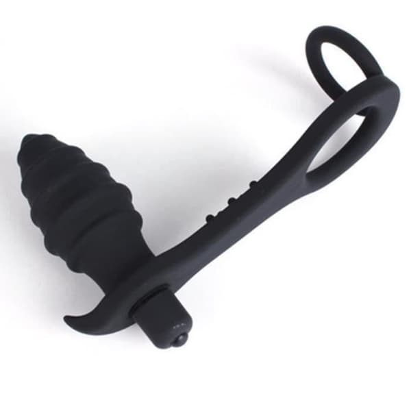 Prostatastimulator - Meg59093 - Sexleksak - 10 hastigheter - Silikon - Svart