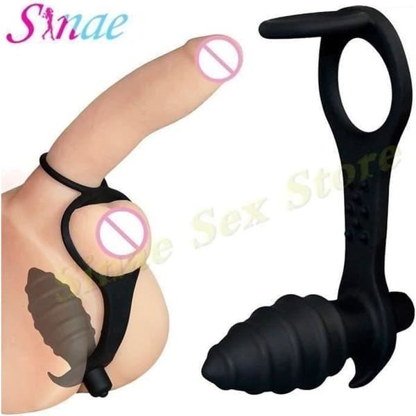 Prostatastimulator - Meg59093 - Sexleksak - 10 hastigheter - Silikon - Svart