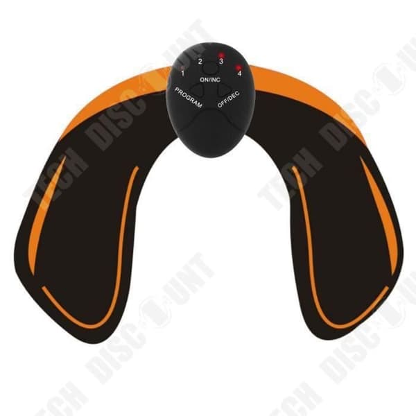 TD® Electric Vibrator Muskelstimulator Avslappningsmaskin Smart Household Hip Trainer - Orange Svart