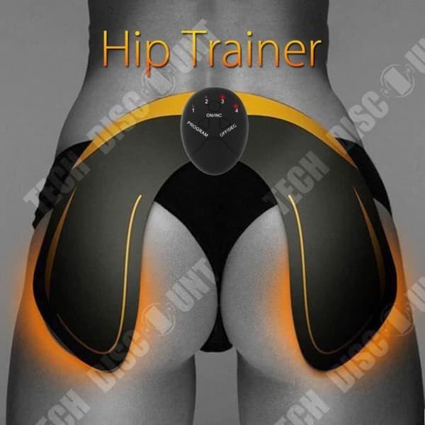 TD® Electric Vibrator Muskelstimulator Avslappningsmaskin Smart Household Hip Trainer - Orange Svart