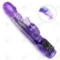 Miniatyrbild 1 av 4: HTBE® Purple Electric Kvinnlig Vibrator Vattentät Transparent Dildo Tower Bead Stick Sexleksaker för vuxna