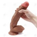 Miniatyrbild 4 av 4: HTBE® Sugkopp simulering fallus massagestav vuxen kvinnlig sexprodukter mjuk silikon dubbellager flytande material