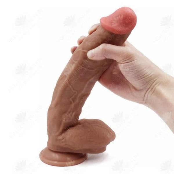 HTBE® Sugkopp simulering fallus massagestav vuxen kvinnlig sexprodukter mjuk silikon dubbellager flytande material