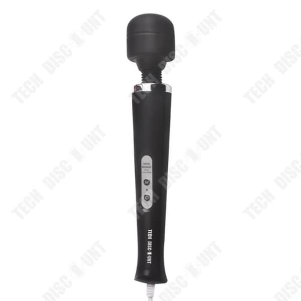 TD® Female massagestav svart vattentät silikonvibrator superstor vibrator trådlös fjärrkontroll massagestav svart