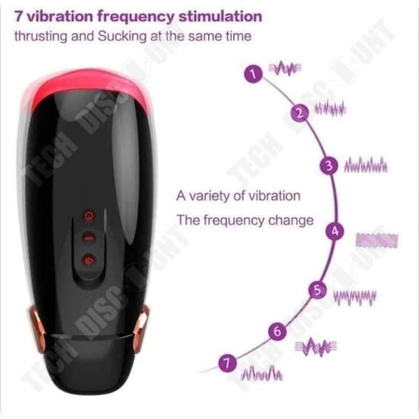 TD® Avsugning Flygplansmugg Flerfrekvent vibration Konstant temperaturuppvärmning Manlig onaniförlängning