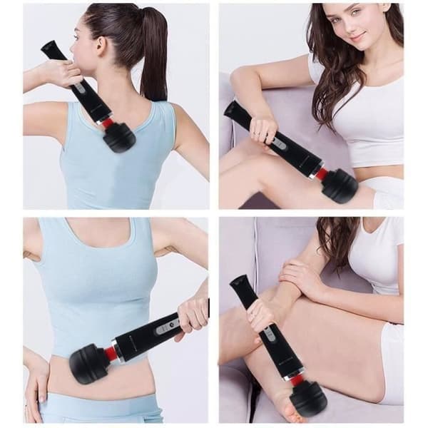 Massager Massagestav Vibrerande vibrator 10 kraftfulla hastigheter 8 vibrationsmönster USB silikonstimulator M26661