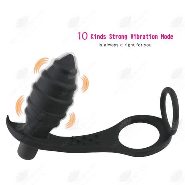 HTBE® Vibrator simuleringsdildo med fint ringlås manlig kvinnlig onanianordning manlig penisprodukter för en