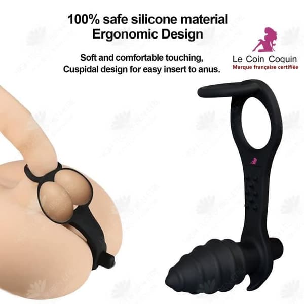 HTBE® Vibrator simuleringsdildo med fint ringlås manlig kvinnlig onanianordning manlig penisprodukter för en