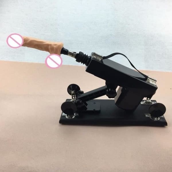 NIKING® Automatisk justerbar hastighet Sex Machine Vibrators Gun med 6 dildo onani sexleksaker för kvinnor och par