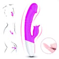 Miniatyrbild 4 av 11: Vibrator Silicon, Vibrator 7 Funktion och Värmeläge, Lila