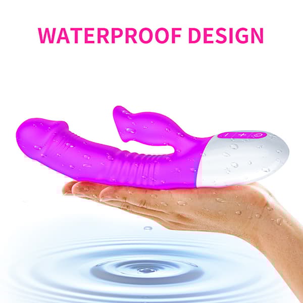 Vibrator Silicon, Vibrator 7 Funktion och Värmeläge, Lila