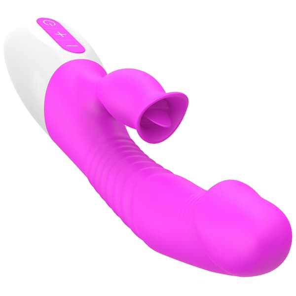 Vibrator Silicon, Vibrator 7 Funktion och Värmeläge, Lila