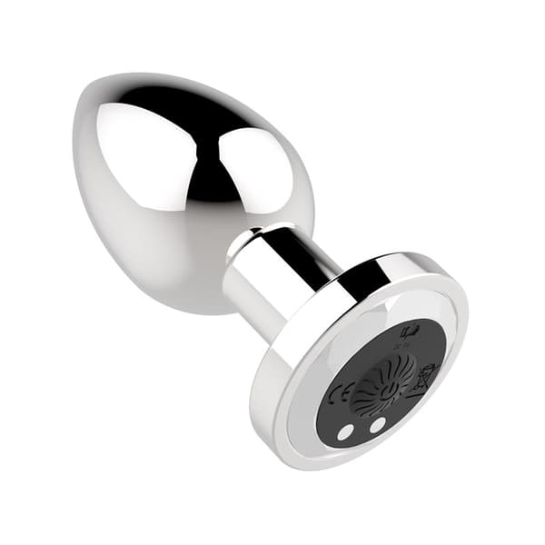 Genopladeligt Butt Plug Vibrator USB 10 Funktioner Sølv