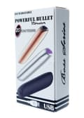 Miniatyrbillede 9 af 11: Genopladelig Kraftig Bullet Vibrator USB 20 Funktioner Shine Black