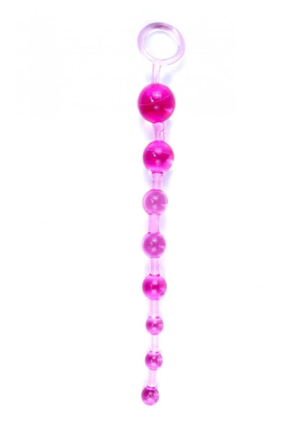 Plugg/pärlor Jelly Anal 10 Pärlor Rosa
