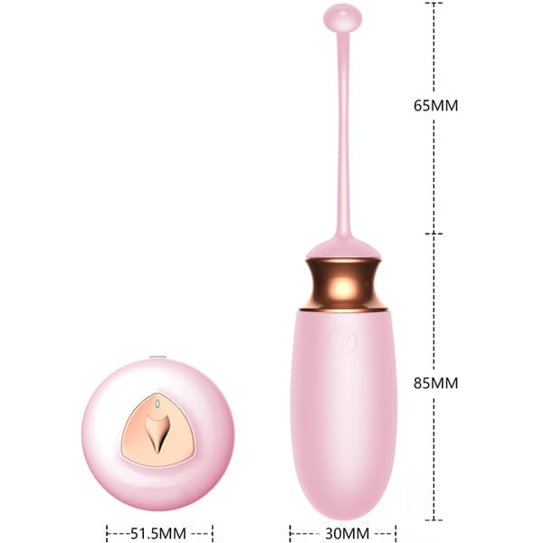 Ägg/vibrerande Silikon Love EGG USB 10 Funktion / Värme / Röststyrning