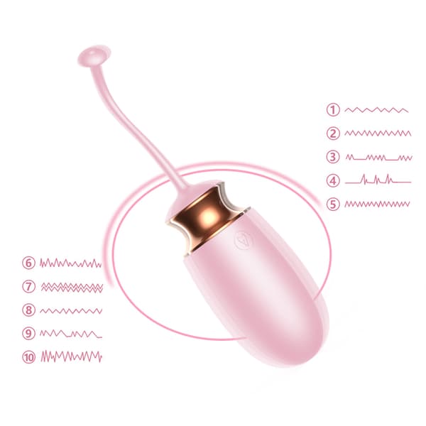 Ägg/vibrerande Silikon Love EGG USB 10 Funktion / Värme / Röststyrning