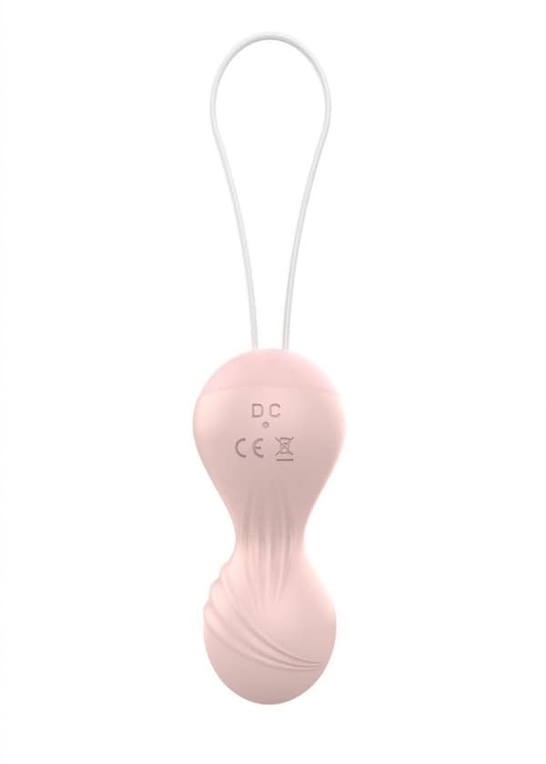 Vibrerende Silikone Kegel Balls USB 10 Funktion / Fjernbetjening Flesh