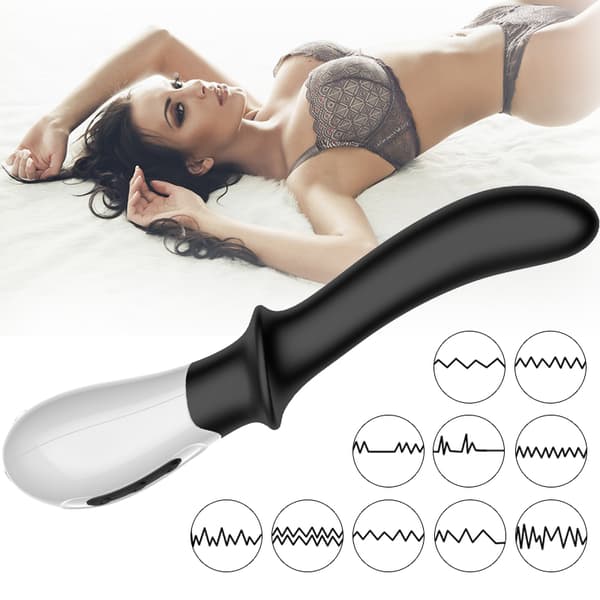 Silikon Prostata Vibrator / G-punkt Massager USB 10 Funktion / Uppvärmning