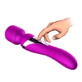 Miniatyrbillede 3 af 11: Silikone Dual Massager USB 7+7 Funktion Lilla