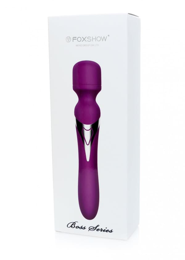 Silikone Dual Massager USB 7+7 Funktion Lilla