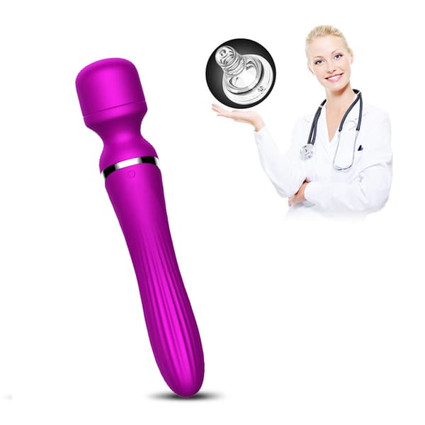 Silikone Dual Massager USB 7+7 Funktion Lilla