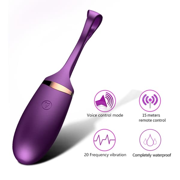 Æg/vibrerende Silikone Love EGG USB 10 Funktion / Stemmestyring