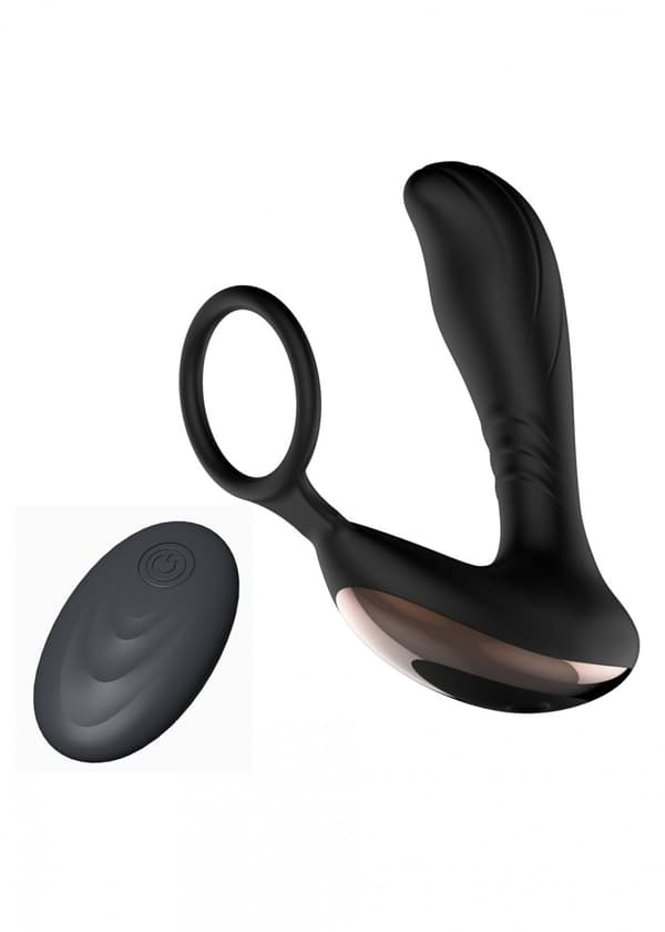 Prostata massageapparat med Ring USB 10 Funktion / Fjärrkontroll