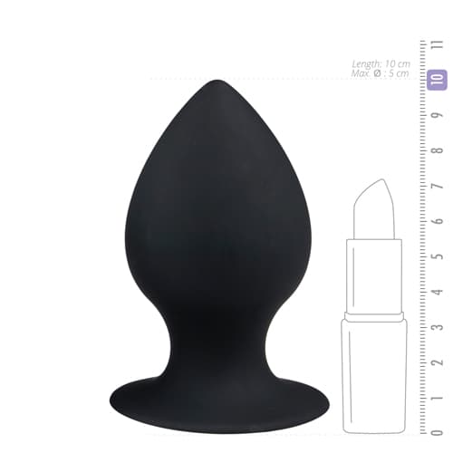 Glat silikone analprop medium