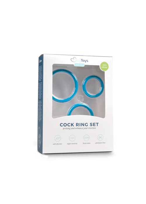 Cock Ring Set Blå