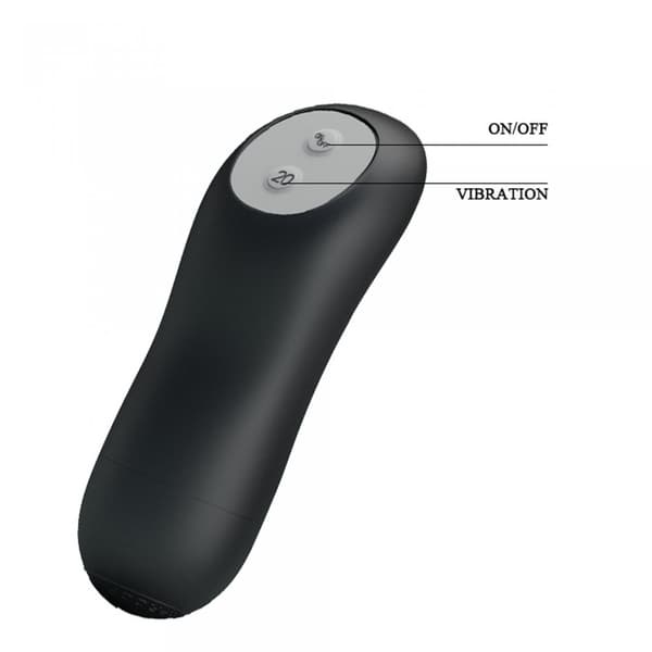 BAILE BUTT PLUG, 20 vibrationsfunktioner Trådløs fjernbetjening