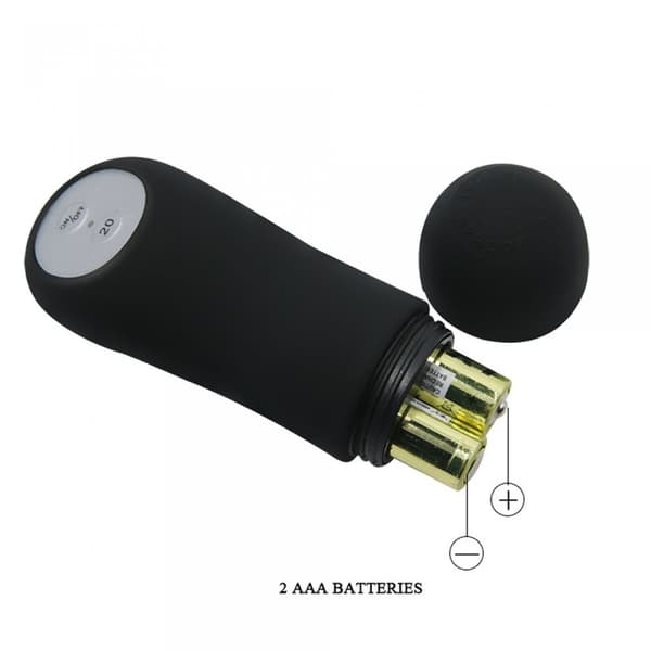 BAILE BUTT PLUG, 20 vibrationsfunktioner Trådløs fjernbetjening