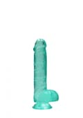 Pikkukuva 5 / 6: 6/15 cm Realistinen dildo palloilla Turkoosi