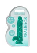 Pikkukuva 2 / 6: 6/15 cm Realistinen dildo palloilla Turkoosi