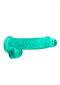Pikkukuva 1 / 6: 6/15 cm Realistinen dildo palloilla Turkoosi