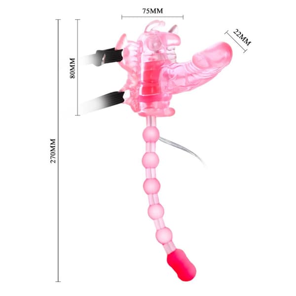 BAILE BUTTERFLY, 7 vibrationsfunktioner