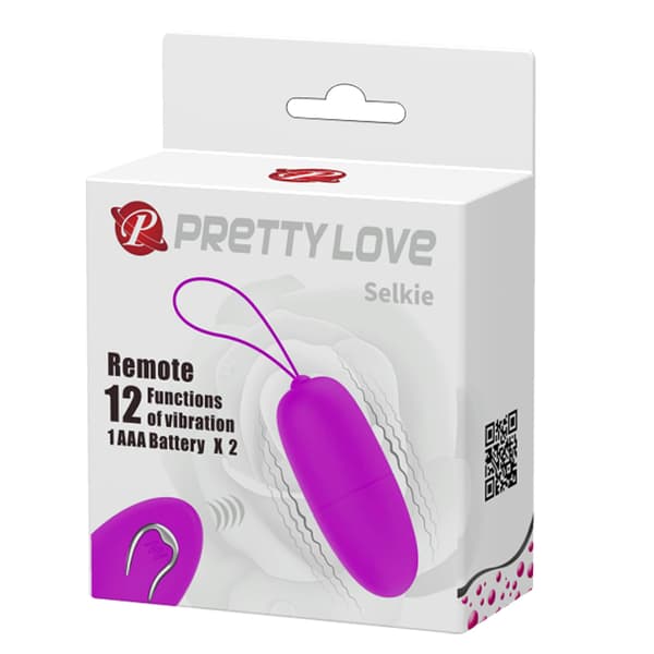 PRETTY LOVE SELKIE, 12 vibrationsfunktioner Trådløs fjernbetjening