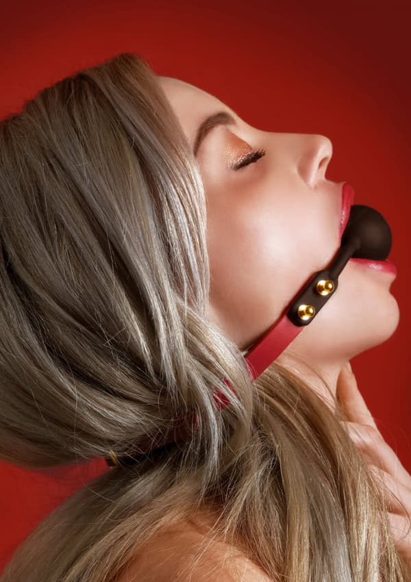 Silikon Ball Gag Röd