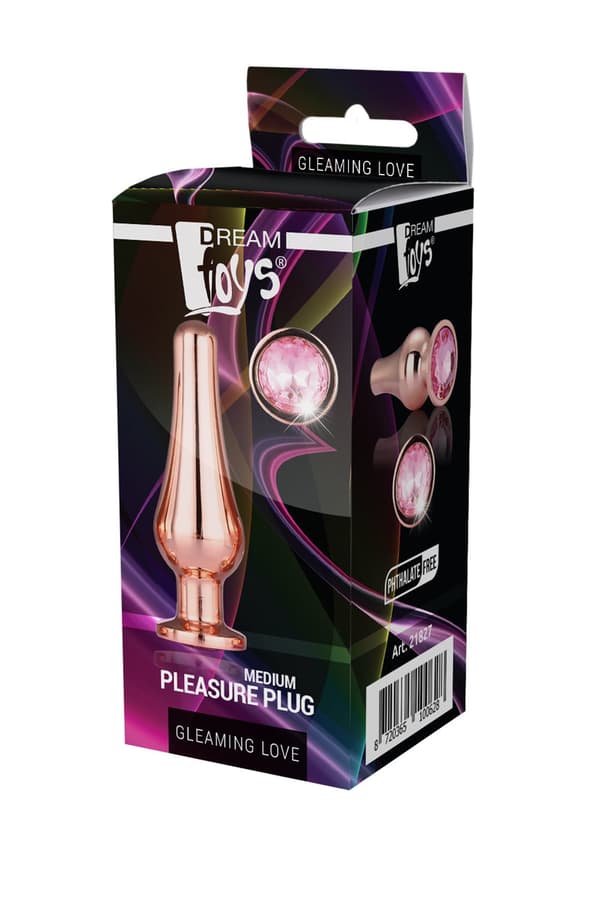 GLIMMANDE KÄRLEK ROSE GOLD PLEASURE PLUG M