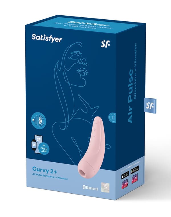 Curvy 2+ Air Pulse Stimulator + Vibrationsvibrator