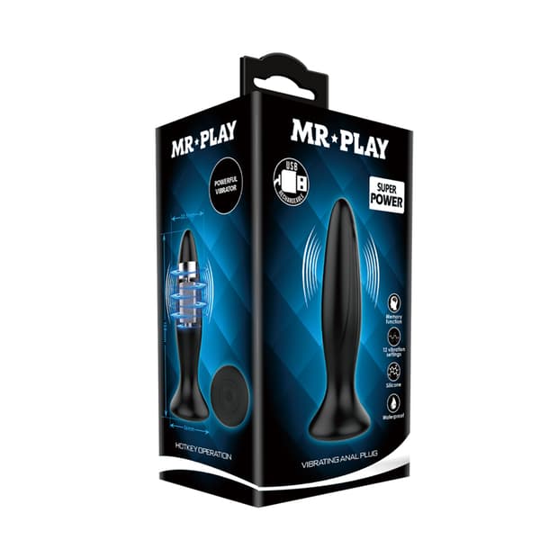 MR PLAY VIBRERING ANAL STIK Genvejstaster