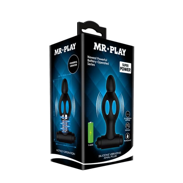 MR PLAY SILIKONE VIBRERENDE ANALSTIK
