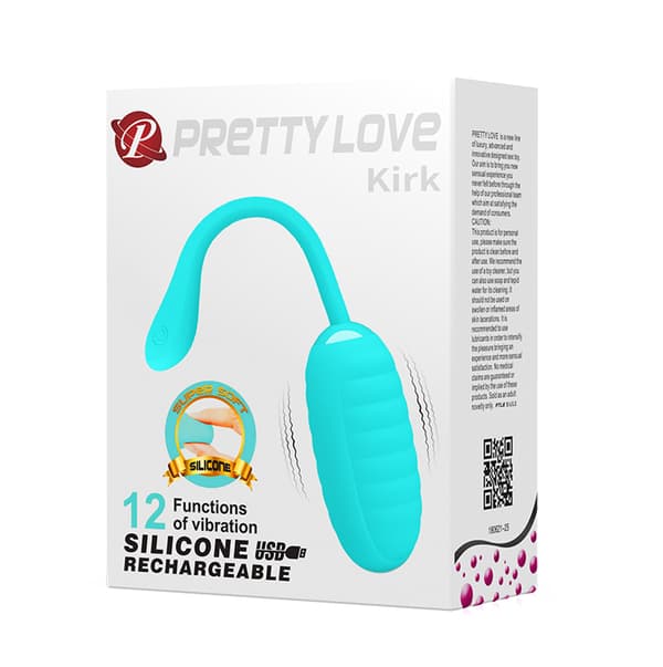 PRETTY LOVE KIRK EGG Blue 12 funktion vibrationer