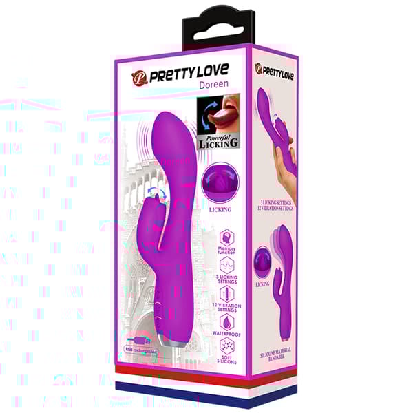 PRETTY LOVE GLORIA Purple 12 funktionsvibrationer