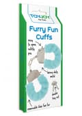 Miniatyrbillede 1 af 4: Furry sjove manchetter Aqua
