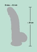 Miniatyrbillede 7 af 7: Medicinsk Silikone Dildo 20 cm