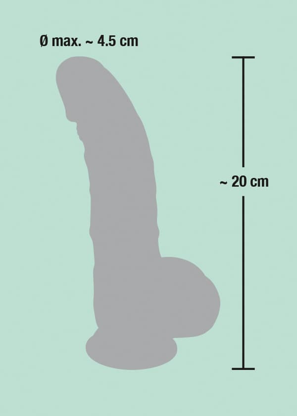 Medicinsk Silikone Dildo 20 cm