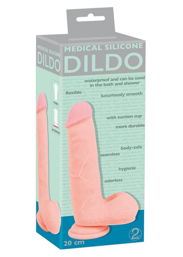Medicinsk silikondildo 20 cm