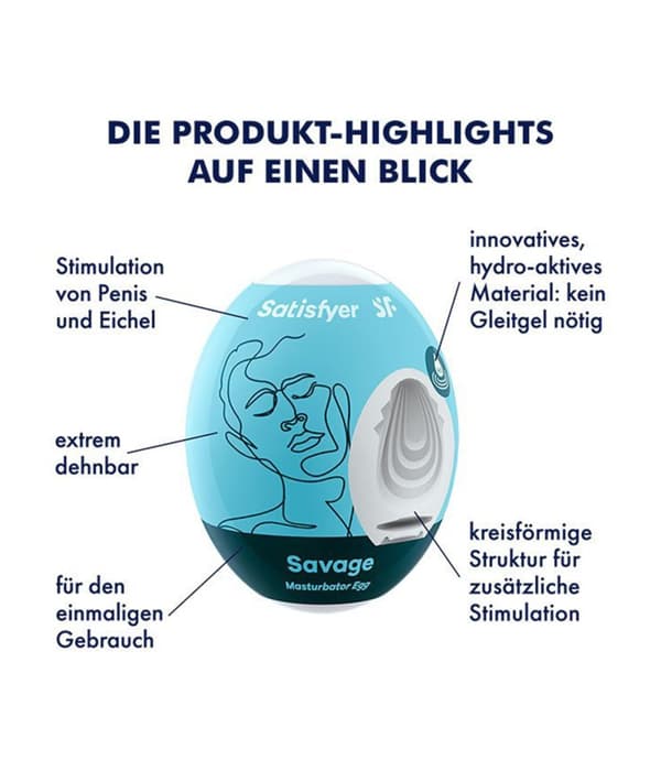 Egg Single Masturbator (Savage)